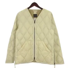 タイオン TAION ミリタリー VネックWジップ ダウンジャケット 101ALSZML-1 アイボリー S