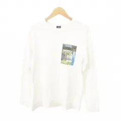 ユナイテッドアローズ UNITED ARROWS トレーナー スウェット 長袖 プリント Mサイズ 白 ホワイト ■YHS6のサムネイル