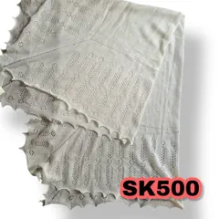 G.H.HURT & SON（ジーエイチハートアンドサン）ノッティンガムレースショール 白色 レディースショール　管理SK500