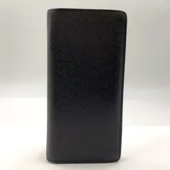 LOUIS VUITTON ポルトフォイユ ブラザ タイガ タイガ アルドワーズ レザー ブラック 二つ折り長財布 シルバー M30501