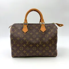 LOUIS VUITTON スピーディ30 モノグラム モノグラム レザー×PVC ブラウン ハンドバッグ ゴールド M41108 