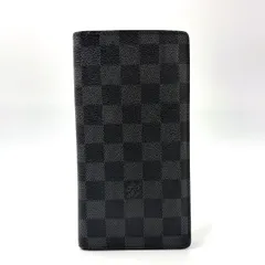 LOUIS VUITTON ポルトフォイユ ブラザ ダミエグラフィット ダミエグラフィット レザー×PVC ブラック 二つ折り長財布 シルバー N62665 
