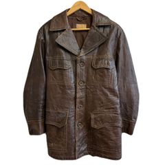 60s 70s ホースハイド　ビンテージレザージャケット　rrl 山田蓮 this man vintage 山田蓮 タトゥースタジオ山田 レザー USA - メルカリ