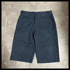 Dickies ワークショーツ ハーフパンツ W32 定番 チノ ネイビー