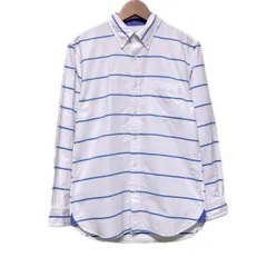 Brooks Brothers　ストライプシャツ　長袖　シャツ　トップス　ボタンダウン　胸ポケット　ボーダー　古着