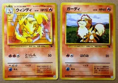 イントロパックのウインディ&ガーディ(ゼニガメマーク) ポケモンカード旧裏