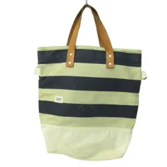 ブラックパインワークショップ BLK PINE WORKSHOP 2way トートバッグ ショルダー ボーダー キャンバス 紺 ネイビー ベージュ 1213