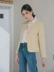 M 벰버 ウールジャケット 冬ジャケット バター色