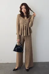 美ラインペプラムニットセットアップ Frene フラーネ 同型