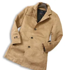 NICOLE CLUB FOR MEN ニコルクラブ フォーメン 中綿 ライナー フェイク スウェード レザー★ トレンチ コート Sz.46 メンズのサムネイル