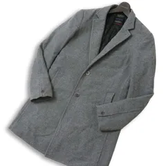 NICOLE CLUB FOR MEN ニコルクラブ フォーメン 秋冬 キルティング 中綿★ チェスター コート Sz.46 メンズ 灰 グレー