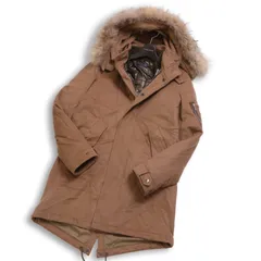 nano universe ナノユニバース 秋冬 3way 中綿 ライナー ブルゾン★ リアル ファー&フード着脱可 モッズ コート Sz.S メンズ