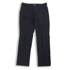 adidas GOLF アディダス ゴルフ 通年 ロゴ★ ストレッチ スラックス パンツ Sz.77　メンズ 黒