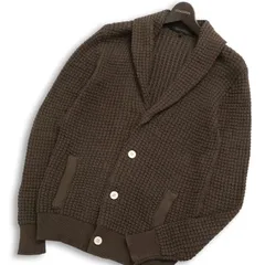 DESIGNWORKS デザインワークス アバハウス 通年 コットン ニット★ ショールカラー カーディガン 羽織り Sz.S メンズ