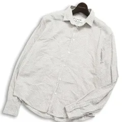 USA製★ Frank&Eileen フランク&アイリーン 通年 ドット総柄 長袖 シャツ Sz.XXS メンズ 灰 グレー