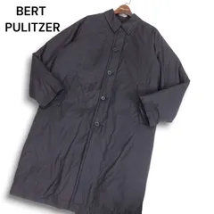 BERT PULITZER バートピューリッツァー 秋冬★ ロング ダウン ステンカラー コート Sz.L　メンズ 黒