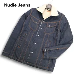 Nudie Jeans ヌーディージーンズ 【LENNY】 秋冬 裏ボア★ シェルパ デニム ジャケット Gジャン Sz.S メンズ