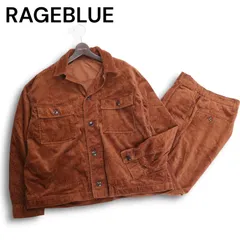RAGEBLUE レイジブルー 秋冬 コーデュロイ★ ワイド ワーク ジャケット & パンツ セットアップ Sz.M/S　メンズのサムネイル