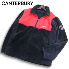 CANTERBURY カンタベリー ラグビー 秋冬 裏起毛★ BS-W FLEECE JACKET ボア フリース ジャケット Sz.XL メンズ 紺