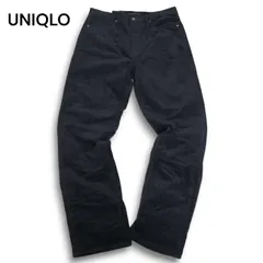 【新品 未使用】 UNIQLO ユニクロ 秋冬 コーデュロイ スリムストレート ハイライズ ジーンズ パンツ Sz.30　レディース 黒