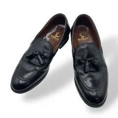 美品　REGAL リーガル　レザーシューズ　タッセルローファー　Uチップ　革靴　ヴィンテージ　黒　ブラック　24.5cm