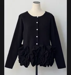 ※アントニオさん専用※ MARONENONFEE モノトーンフレアタイトップス 💎モノトーンフレアタイトップス💎 black