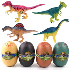 【特価セール】heizi 4Dパズル ザウルス DX 恐竜 たまご 4個セット ジュラ紀 発掘 卵 立体 パズル 組み立て フィギュア おもちゃ 全24種類 (タイプＢ)