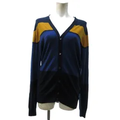 ジョンスメドレー JOHN SMEDLEY 美品 カーディガン ボレロ 羽織 長袖 Vネック ウール マルチカラー M IBO77