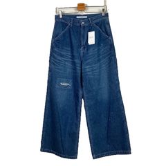 MOUSSY HONDA DENIM デニム ワイドバギー サイズ0 コラボ HONDA DENIM ワイドバギー｜マウジーの通販｜&mall（アンドモール