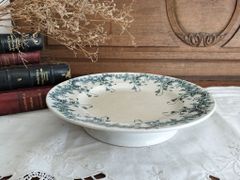 フランスアンティーク 陶器 コンポート皿 花柄 - メルカリ