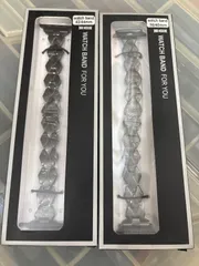 Gaacal ステンレス製 ウォッチバンド 38.40 42・44mmブラック 説明書付　アップルウォッチ　メタルバンド