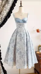 フラワー パータン ビスチェ フレア ONE PIECE 新品