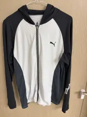 プーマ PUMA 白/ブラック ジップアップ ジャケット