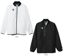 チャンピオン Champion ウィンドブレーカージャケット メンズ レディース ウインドジャケット 上着 アウター 羽織 部活 チーム 保温 撥水 反射機能 防風 クラブ活動 通学 ジム  C3ASC17 010 ホワイト