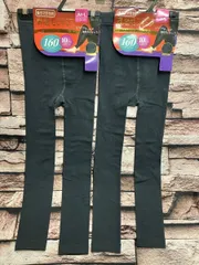 ダークチャコールグレー『ＪＭ〜Ｌサイズ２枚組』ふんわり やわらか暖かさ極み！しっかり厚手！１６０デニール裏起毛レギンス