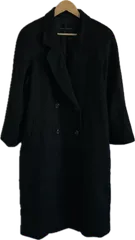 ZM1700 【美品】San Rondeサンロンド　ロングコート　アウター　ブラック　カシミヤ100% レディース　Mサイズ