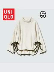 ユニクロ　フリースオーバーサイズモックネックプルオーバ　長袖　サイズS