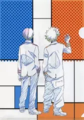 【中古】クリアファイル 轟焦凍＆爆豪勝己/ロゴ A4ペアクリアフォルダー 「僕のヒーローアカデミア」