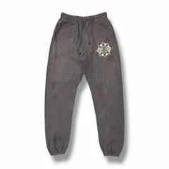 参考上代59400円 SAINT MICHAEL  × DENIM TEARS 24AW SWEAT PANTS スウェットパンツ イージーパンツ セントマイケル  × デニムティアーズ SM-YS1-0000-C47 グレー M （5389M）