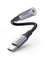 【新着商品】UGREEN【ハイレゾ音質】 USB C イヤホンジャック変換 USB C-3.5mm イヤホン変換アダプター DAC搭載 24bit/96KHz対応 TRRS/4極 ナイロン編み 音量調節/通話/音楽対応 iPhone17/16/15/iPad