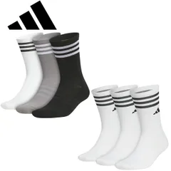 アディダス ゴルフ 3P クルー丈 箱入りクッションソックス メンズ ゴルフアクセサリー「Adidas EFC87」 2025年秋冬モデル日本正規品