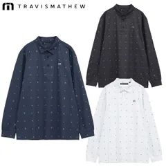トラヴィスマシュー キャロウェイ ゴルフ モノグラムプリント 長袖ポロ(MENS) メンズ ゴルフ アパレル 「TRAVISMATHEW 7AM018」 2025年秋冬モデル日本正規品