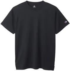 チャンピオン Champion ショートスリーブTシャツ メンズ SHORT SLEEVE T-SHIRT 半袖 トップス 吸汗速乾 抗菌防臭 バスケ 部活 トレーニング C3-XS395  C3XS395 090 ブラック