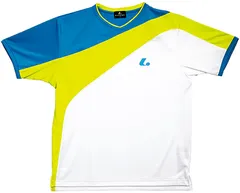 ルーセント LUCENT テニス UNI ゲームシャツ 襟なし   XLH3473 イエローグリーン