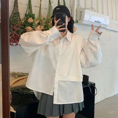 未使用】clothoir 佐藤繊維 ノースリーブ ニット ワンピース ネイビー