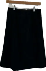 ZM1700 【美品】COMME CA DU MODEコムサデモード　ロングスカート　ボトムス　ブラック　レディース　Lサイズ