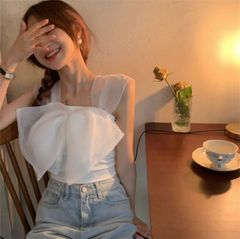 K.T KIYOKO TAKASE ピケデニム フレンチスリーブブラウス - メルカリ