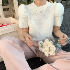 HYEON☆ヘヨン☆apple pin knit☆アップルパイニット - メルカリ