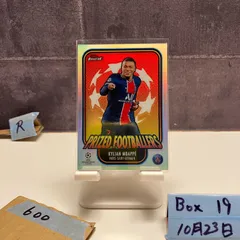 2021 Topps Finest Kylian MbappE Paris Saint-Germain Prized Footballers UEFA Champions League Refractor カード