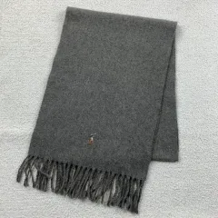 ポロ ラルフローレン マルチポニー イタリア製 カシミア ラムウール ブレンド マフラー